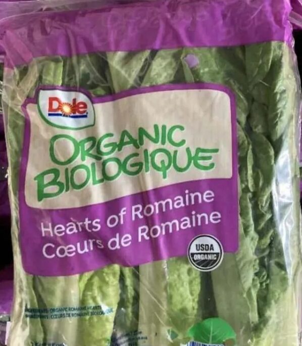 romaine lettuce packed