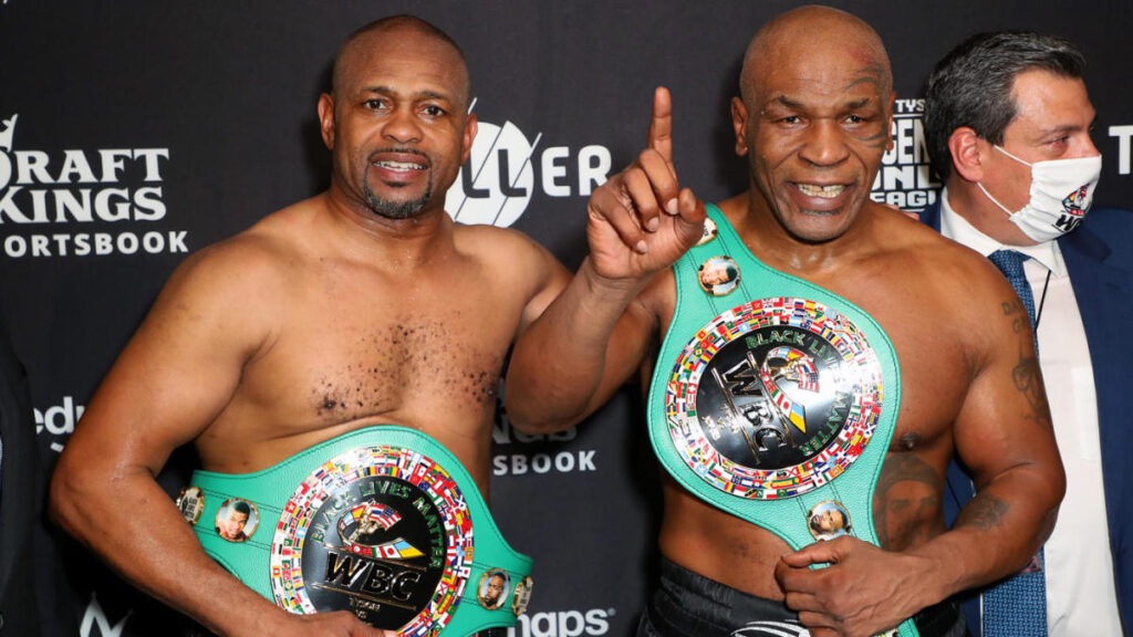 Mike Tyson and Roy Jones