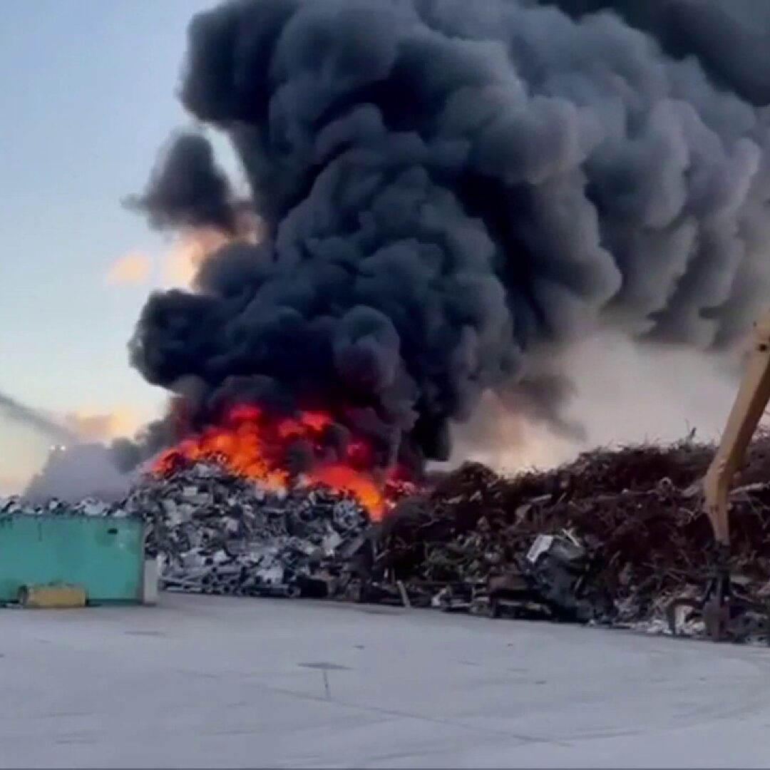 battling blaze at Opa-locka