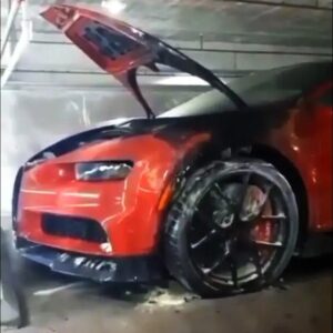 Bugatti Chiron burns down in Miami; Set on Fire on purpose? – Bugle Miami